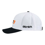 Call of Duty: Black Ops 7 White Snapback Hat - Side View