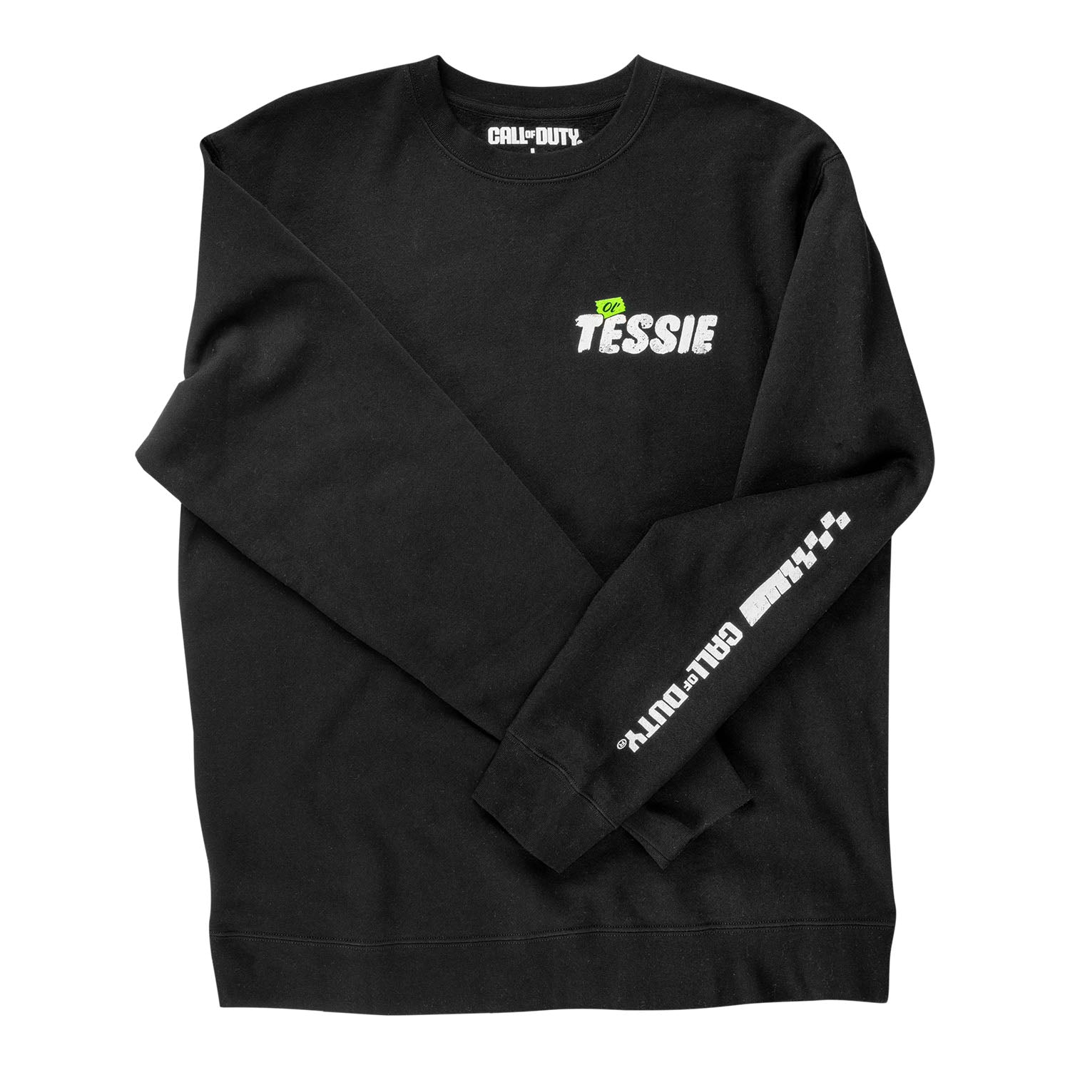 Call of Duty: Black Ops 7 Zombies Ol' Tessie Crewneck Sweatshirt - Front View with Sleeve