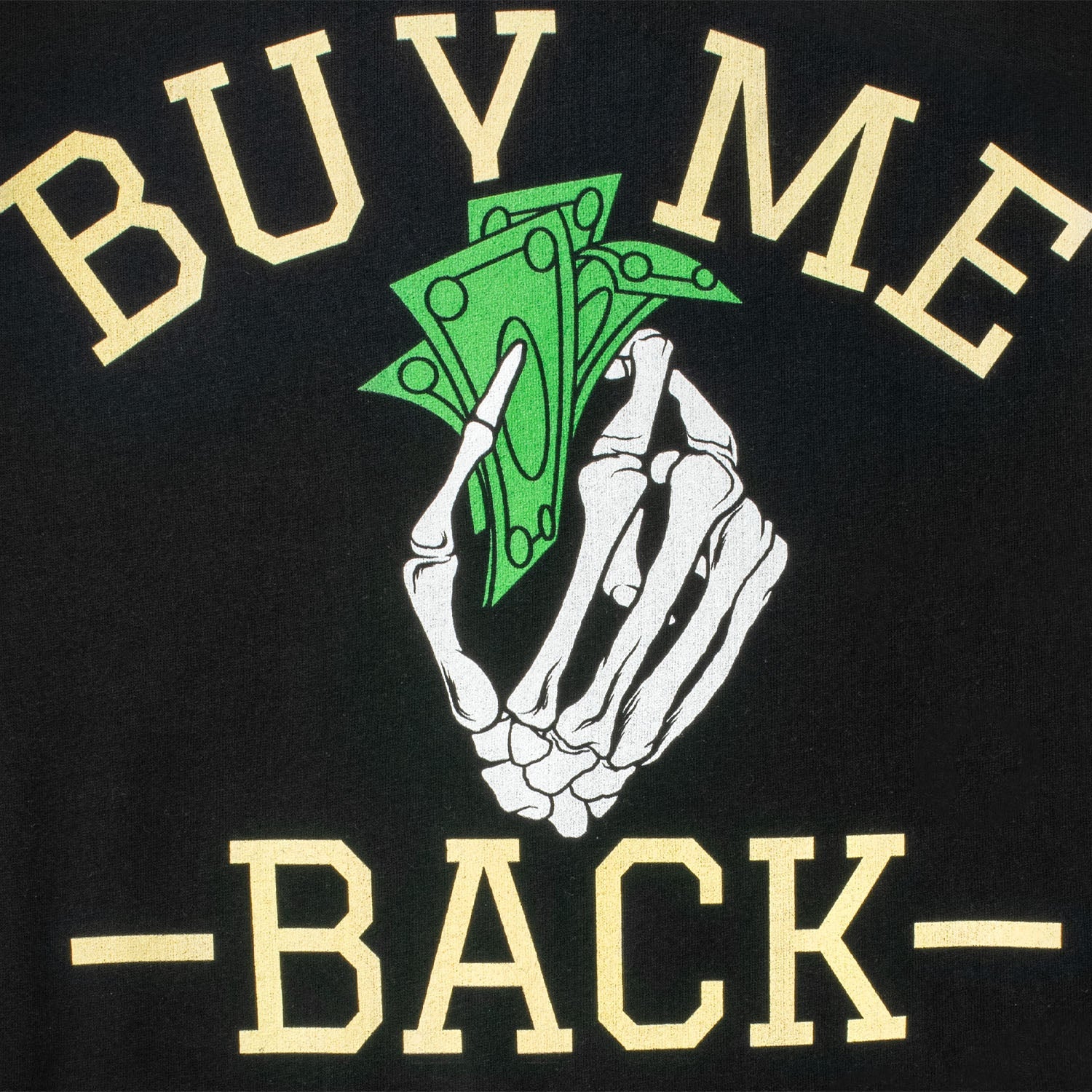 Call of Duty Buy Me Back Black Crewneck Sweatshirt - Close Up View Back