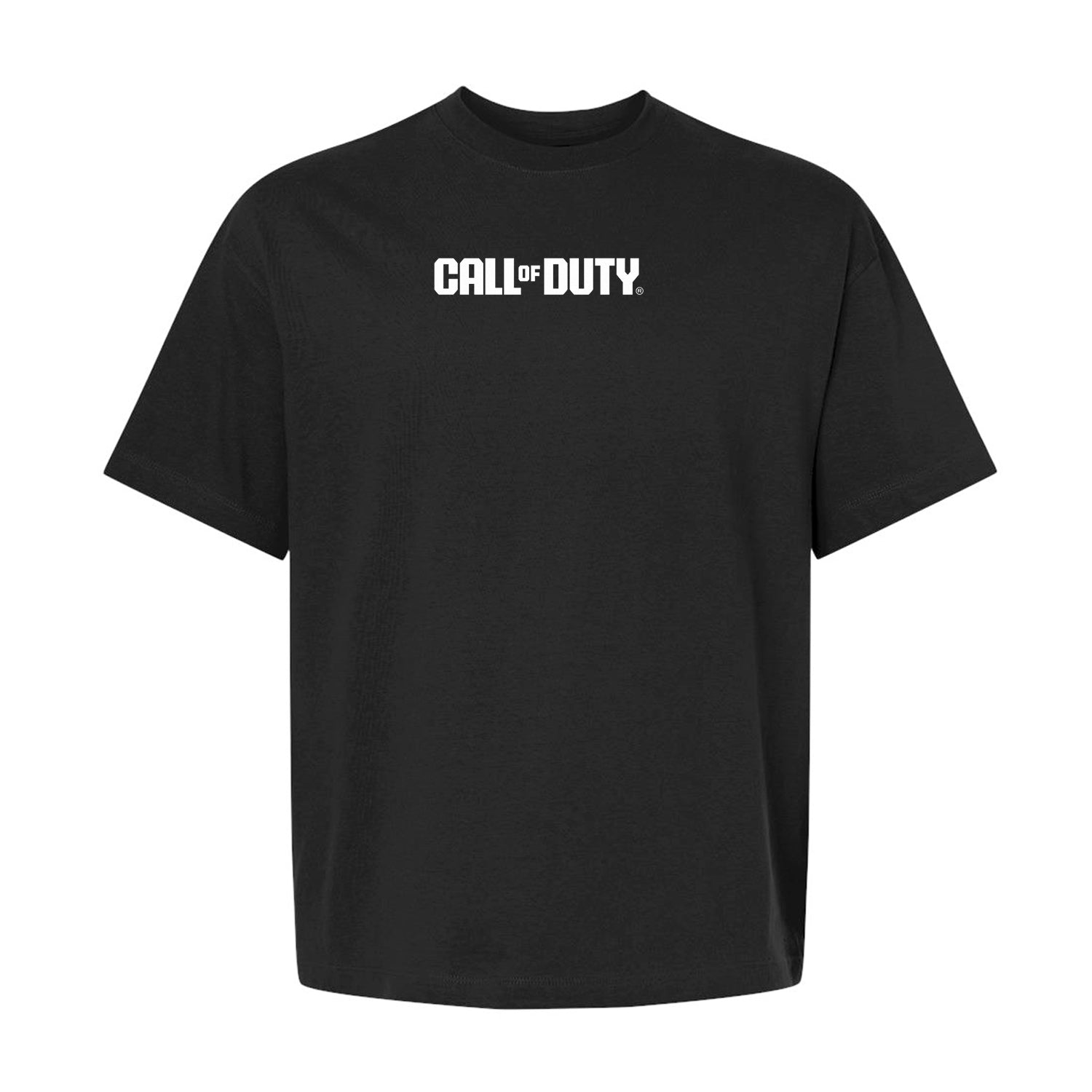 Call of Duty: Modern Warfare 4 Logo Black Oversized T-Shirt - Front View