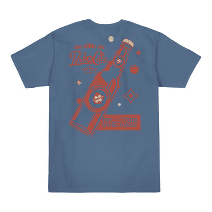 Call of Duty Vintage Perk-A-Cola Bottle T-Shirt - Back View Blue Version