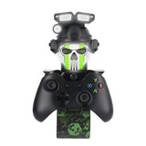 Call of Duty Light Up Ghost Controller & Phone Holder - Front View with Controller