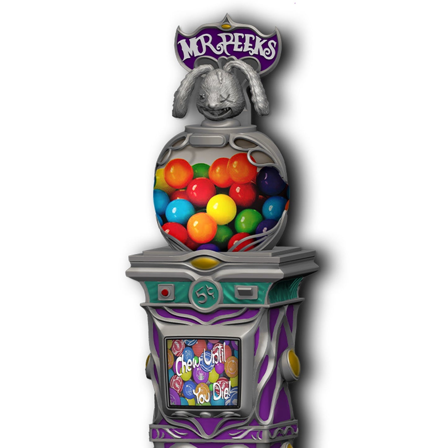Call of Duty Gobblegum 12" Replica Dispenser - Close Up Top View