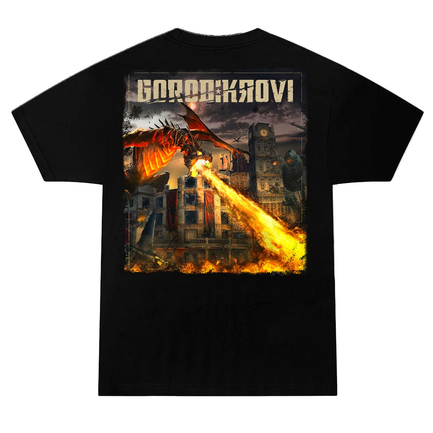 Call of Duty: Black Ops 3 Zombies Gorod Krovi Black T-Shirt - Back View