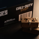 Call of Duty Mystery Box Artisan Keycap - Front View with Box