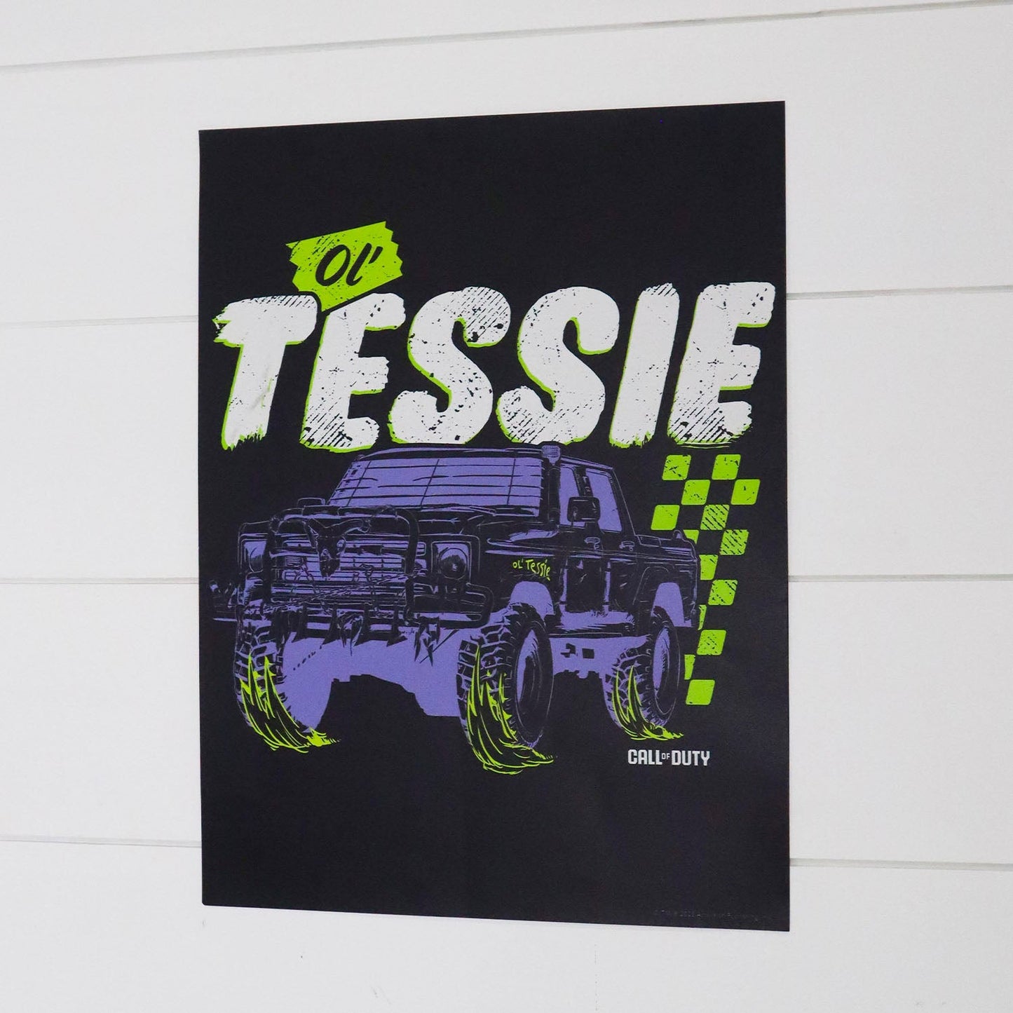 Call of Duty: Black Ops 7 Ol' Tessie 18x24" Poster - Stylized View on Wall