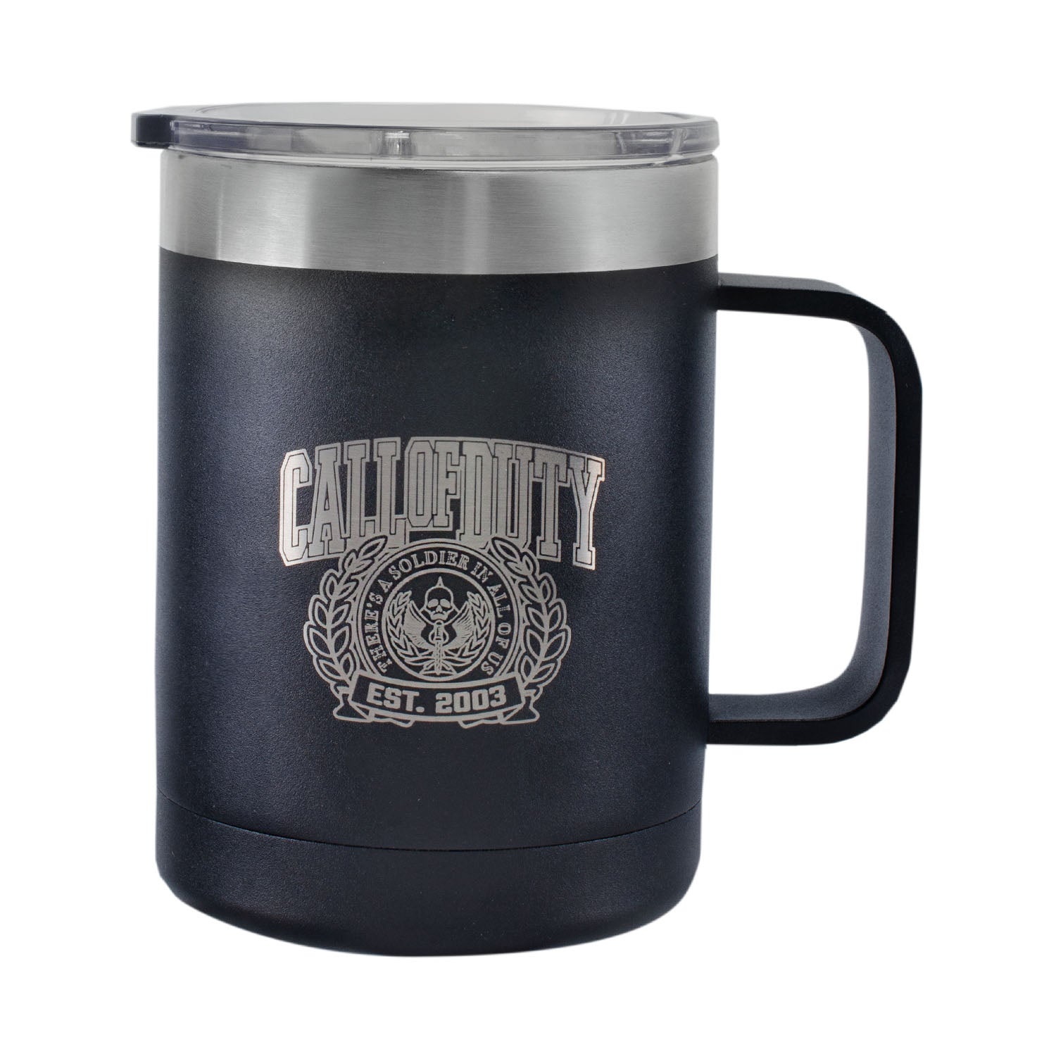 Call of Duty Alumnus Black Insulated Coffee Mug - Front View