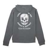 Call of Duty Search & Destroy Skull Logo Grey Hoodie - Back View