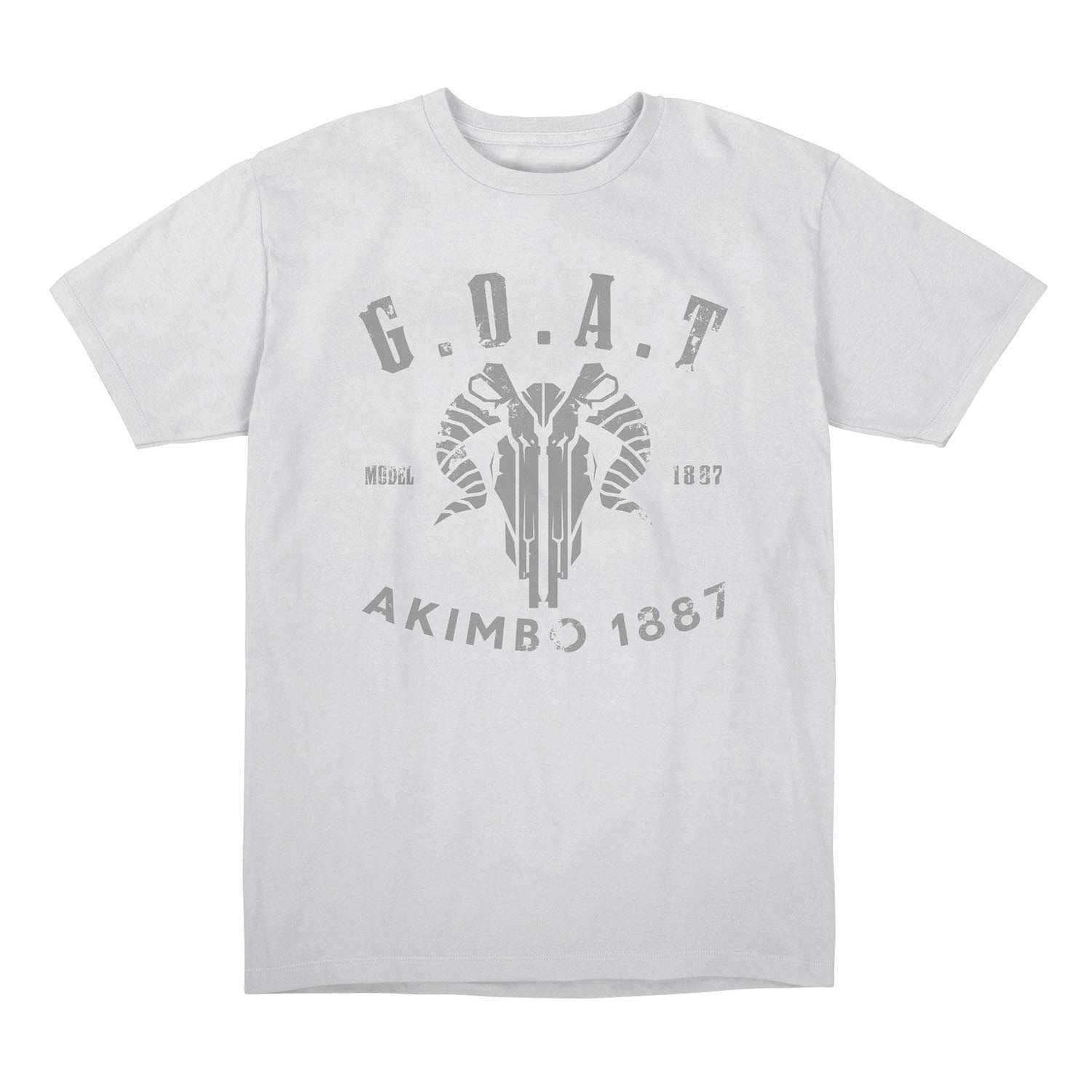 Call of Duty Akimbo 1887 White T-Shirt - Front View