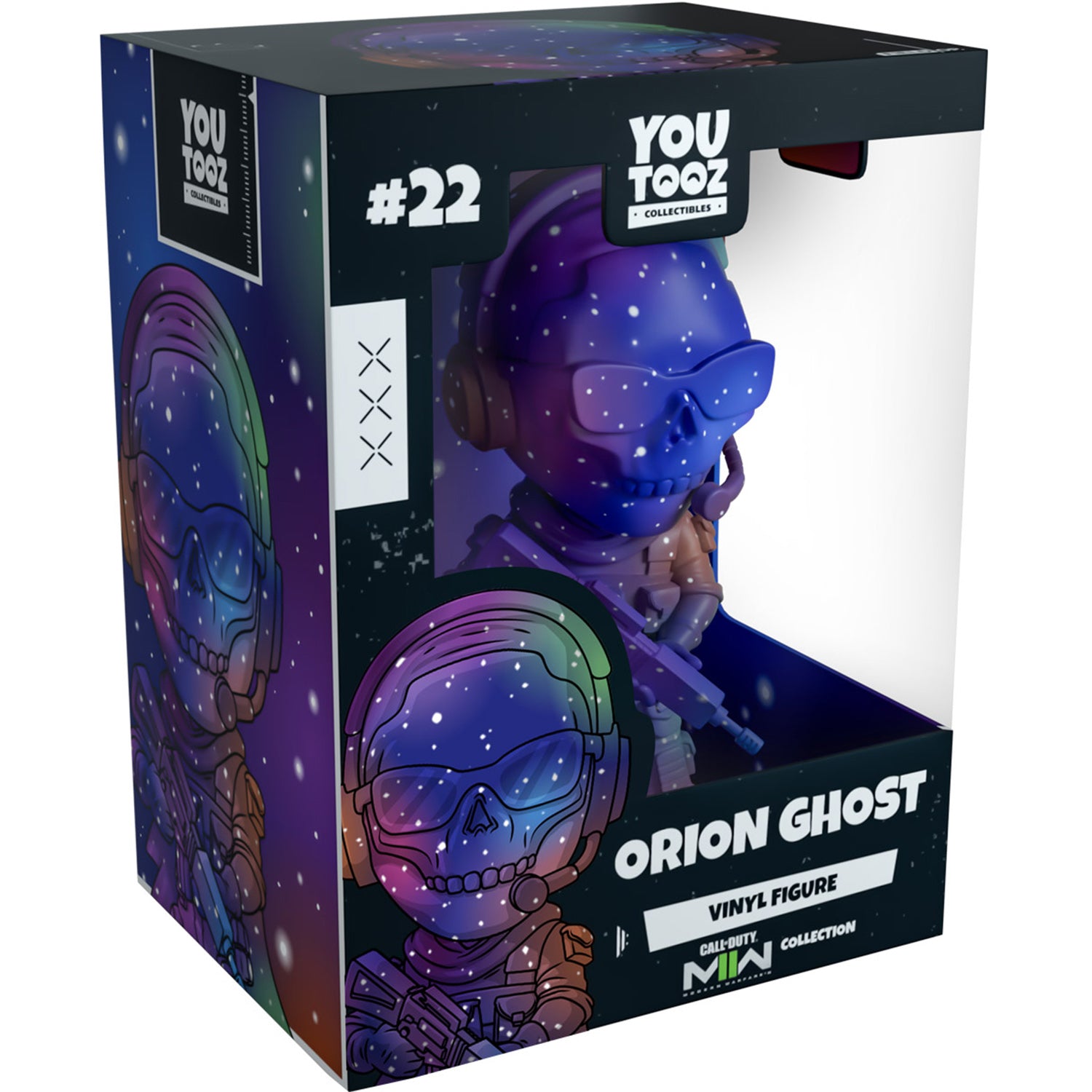 Call of Duty MWII Orion Ghost Collectible Figurine - Front View with Packaging