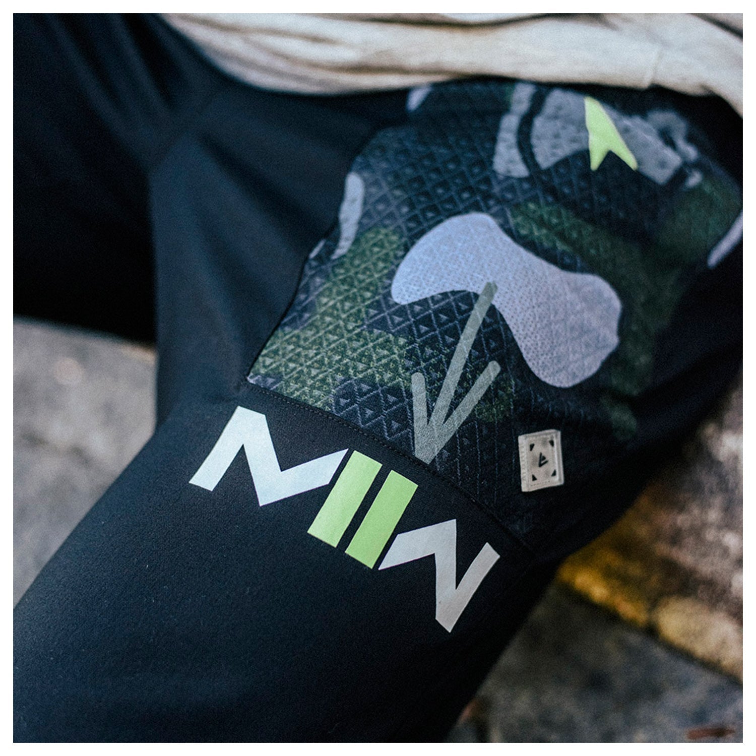 Call of Duty POINT3 MWII Black Joggers - Close Up View on Model
