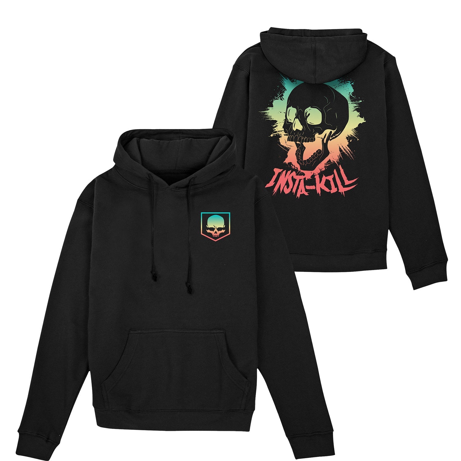 Call of Duty Black Insta-Kill Hoodie - Front and Back View
