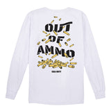 Call of Duty Out Of Ammo White Long Sleeve T-Shirt - Back View
