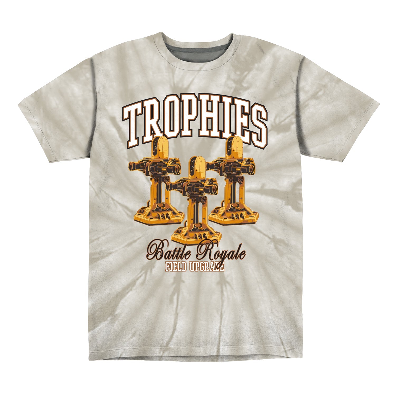 Call of Duty Grey Tie-Dye Trophies T-Shirt - Front View