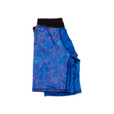 Call of Duty Warzone Point3 Blue Compression Shorts - Folded View