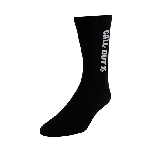 Call of Duty Black Logo Socks - Left Side View